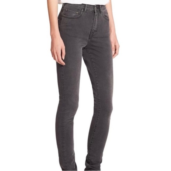 ACNE STUDIOS Pin Tar Straight Leg Gray Jeans - Picture 2 of 12